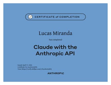 Building with the Claude API certificate